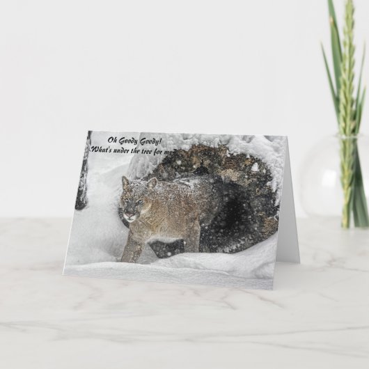 De Kaart van de Vakantie van de poema (Voorkant)