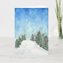 De Kaart van de Vakantie van de Sleep van de ski