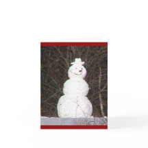 De Kaart van de Vakantie van de sneeuwman