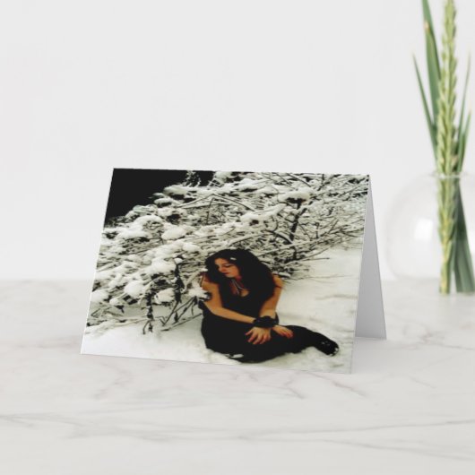 De Kaart van de Vakantie van de winter: De "boom (Voorkant)