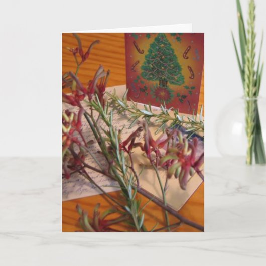 De Kaart van de Vakantie van de winter: "Vrolijke (Voorkant)