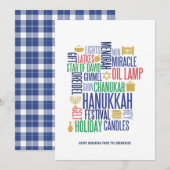 De Kaart van de Vakantie van de Woorden van de (Voorkant / Achterkant)