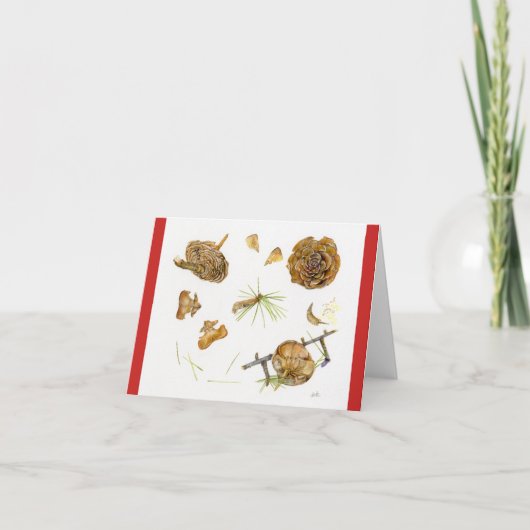 De Kaart van de Vakantie van Deodara van Cedrus (Voorkant)