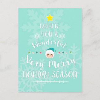 De Kaart van de Vakantie van Kerstmis - Kerstboom