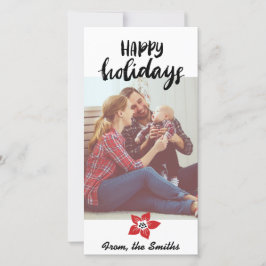 De Kaart van de Vakantie van poinsettia - voeg uw