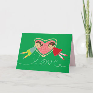 De Kaart van de Valentijnsdag van de Liefde van