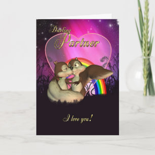 De Kaart van de Valentijnsdag van de partner met