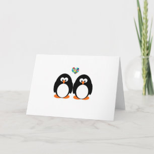 De Kaart van de Valentijnsdag van de pinguïn