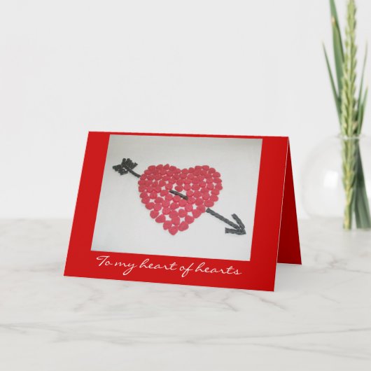 De Kaart van de Valentijnsdag van het Hart van het (Voorkant)