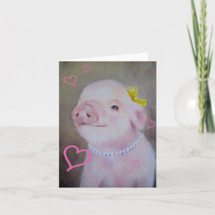 De Kaart van de Valentijnsdag van Piggy van het