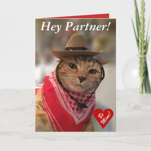 De kaart van de Valentijnsdag voor kattenminnaars (Voorkant)