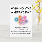 DE KAART VAN DE VERJAARDAG (Gele Bloem)