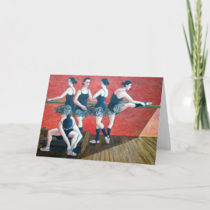 De Kaart van de verjaardag met dansers