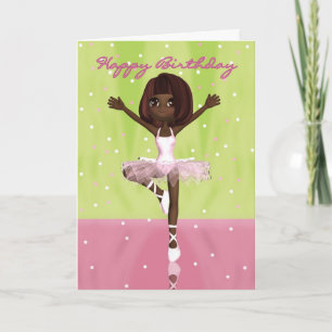 De Kaart van de Verjaardag van de balletdanser -