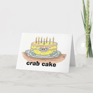 De Kaart van de Verjaardag van de Cake van de KRAB