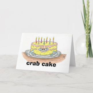 De Kaart van de Verjaardag van de Cake van de KRAB
