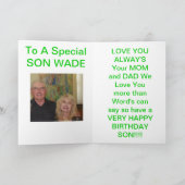 De Kaart van de Verjaardag van de Close-up van het (Binnen)