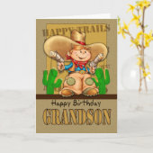 De Kaart van de Verjaardag van de Cowboy van de (Gele Bloem)