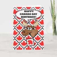 De Kaart van de Verjaardag van de Dag van Canada,