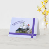 De Kaart van de Verjaardag van de dochter met Eend (Gele Bloem)