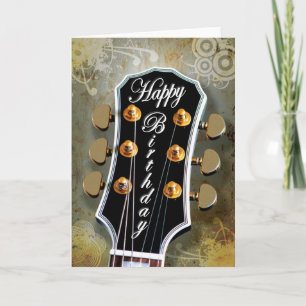De Kaart van de Verjaardag van de gitaar