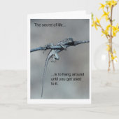 De Kaart van de Verjaardag van de hagedis (Gele Bloem)