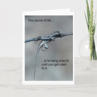 De Kaart van de Verjaardag van de hagedis