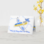 De Kaart van de Verjaardag van de jet (Gele Bloem)