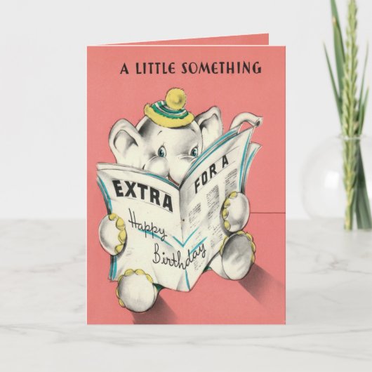 De Kaart van de Verjaardag van de Krant van de (Voorkant)