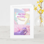 De Kaart van de Verjaardag van de Maatschappij van (Gele Bloem)