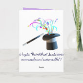 De Kaart van de Verjaardag van de Olifant van de (Achterkant)