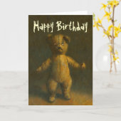 De Kaart van de Verjaardag van de Teddybeer van de (Gele Bloem)