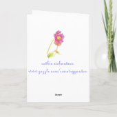 De Kaart van de Verjaardag van de Tijd van de Thee (Achterkant)