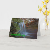 De Kaart van de Verjaardag van de waterval (Gele Bloem)