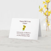 De Kaart van de Verjaardag van de zuster (Gele Bloem)