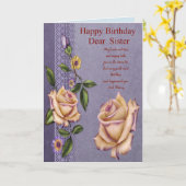 De Kaart van de Verjaardag van de zuster (Gele Bloem)