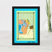 De Kaart van de verjaardag van een Oude Modedag. (Voorkant)