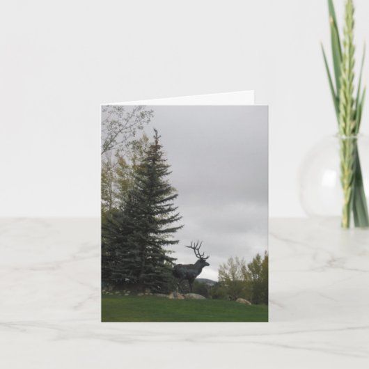 De Kaart van de Verjaardag van elanden (Voorkant)