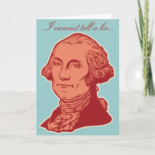 De Kaart van de Verjaardag van George Washington