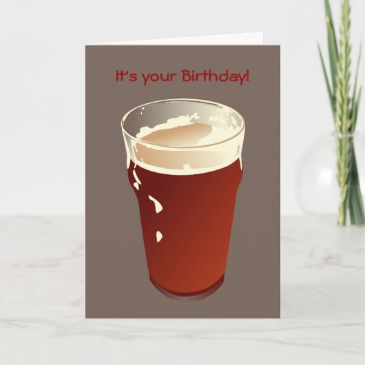 De Kaart van de Verjaardag van het bier (Voorkant)