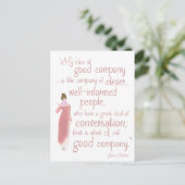 De Kaart van de Verjaardag van het Citaat van de (Staand voorkant)