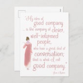 De Kaart van de Verjaardag van het Citaat van de (Voorkant / Achterkant)