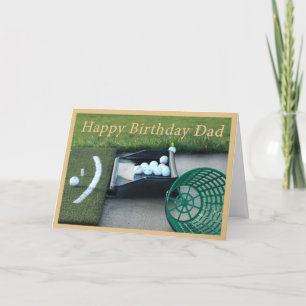De Kaart van de Verjaardag van het golf voor Papa