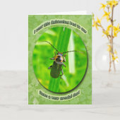 De Kaart van de Verjaardag van het Insect van de (Gele Bloem)