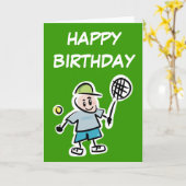 De Kaart van de Verjaardag van het tennis (Gele Bloem)