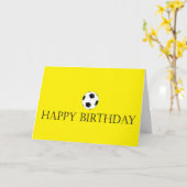 De Kaart van de Verjaardag van het voetbal (Gele Bloem)