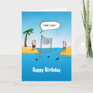 De Kaart van de Verjaardag van het Volleyball van