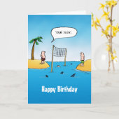 De Kaart van de Verjaardag van het Volleyball van (Gele Bloem)