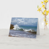 De Kaart van de Verjaardag van het zeegezicht (Gele Bloem)