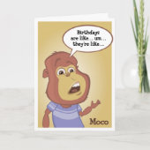 De Kaart van de Verjaardag van Moco (Voorkant)